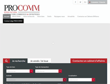 Tablet Screenshot of procomm.fr